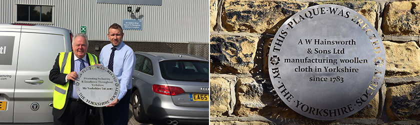 Laser cut plaques for Yorkshire businesses