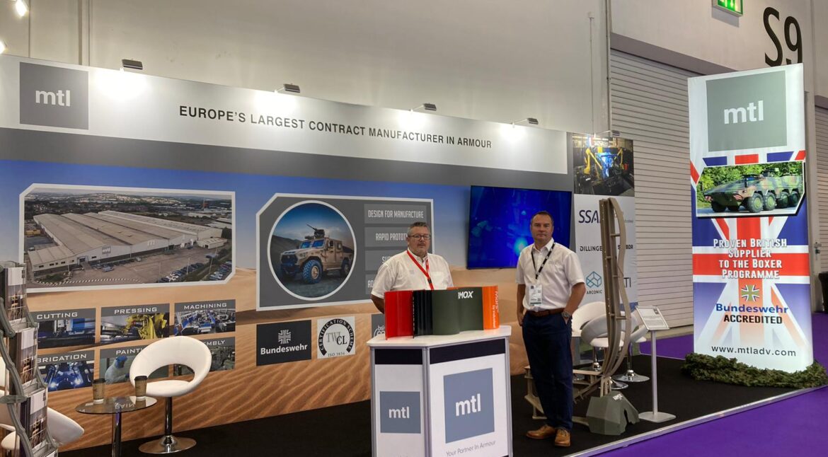 two MTL staff at the DSEI Tradeshow for 2025